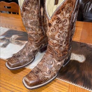 Womens Corral inlay boots